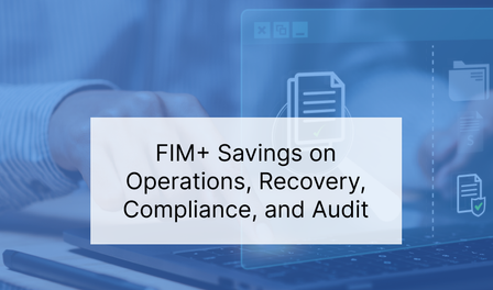 FIM+ Admin Savings in Operations, Recovery and Compliance Audit